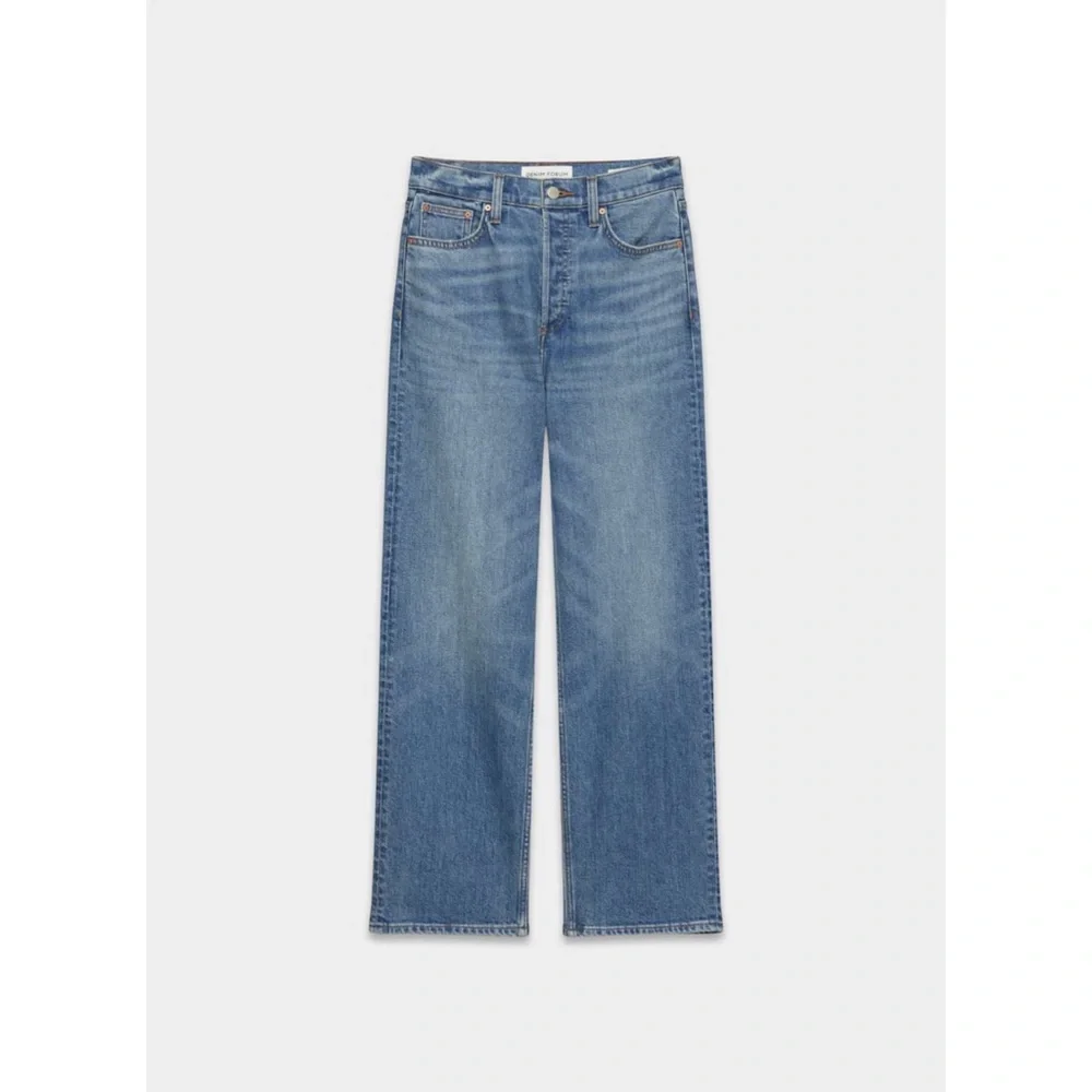 Denim Forum The Arlo Hi-rise Straight Jean in 5 Yrs Kiss N Tell Bl, size 25 - Picture 1 of 4